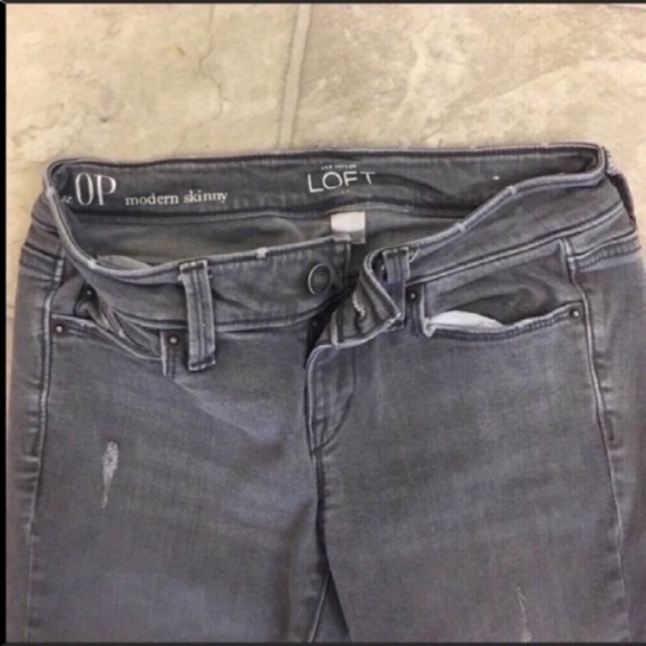 Loft Grey Denim Jeans - Picture 3 of 4